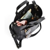 image:imagePortland Leather Goods Mini Snap Crossbody Tote Bag for Women  Handmade Snap Closure Durable amp Unlined  Outside Pocket  SnapBlack