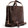 image:imagePortland Leather Goods Mini Snap Crossbody Tote Bag for Women  Handmade Snap Closure Durable amp Unlined  Outside Pocket  SnapColdbrew