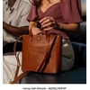 image:imagePortland Leather Goods Mini Snap Crossbody Tote Bag for Women  Handmade Snap Closure Durable amp Unlined  Outside Pocket  SnapHoney