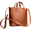 image:imagePortland Leather Goods Mini Snap Crossbody Tote Bag for Women  Handmade Snap Closure Durable amp Unlined  Outside Pocket  SnapHoney