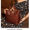 image:imagePortland Leather Goods Mini Snap Crossbody Tote Bag for Women  Handmade Snap Closure Durable amp Unlined  Outside Pocket  SnapNutmeg