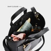 image:imagePortland Leather Goods Mini Snap Crossbody Tote Bag for Women  Handmade Snap Closure Durable amp Unlined  Outside Pocket  SnapNutmeg