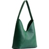 image:imagePortland Leather Goods Naomi Shoulder Bag  Handmade Slouchy Bag with Adjustable Crossbody Strap amp Secure Magnetic ClosureL Bacalar