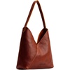 image:imagePortland Leather Goods Naomi Shoulder Bag  Handmade Slouchy Bag with Adjustable Crossbody Strap amp Secure Magnetic ClosureL Nutmeg