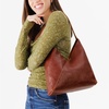 image:imagePortland Leather Goods Naomi Shoulder Bag  Handmade Slouchy Bag with Adjustable Crossbody Strap amp Secure Magnetic ClosureL Nutmeg