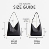 image:imagePortland Leather Goods Naomi Shoulder Bag  Handmade Slouchy Bag with Adjustable Crossbody Strap amp Secure Magnetic ClosureL Pebbled Black