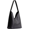 image:imagePortland Leather Goods Naomi Shoulder Bag  Handmade Slouchy Bag with Adjustable Crossbody Strap amp Secure Magnetic ClosureL Pebbled Black