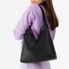 image:imagePortland Leather Goods Naomi Shoulder Bag  Handmade Slouchy Bag with Adjustable Crossbody Strap amp Secure Magnetic ClosureL Pebbled Black