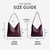 image:imagePortland Leather Goods Naomi Shoulder Bag  Handmade Slouchy Bag with Adjustable Crossbody Strap amp Secure Magnetic ClosureL Plum