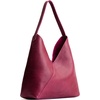 image:imagePortland Leather Goods Naomi Shoulder Bag  Handmade Slouchy Bag with Adjustable Crossbody Strap amp Secure Magnetic ClosureO Orchid