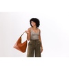image:imagePortland Leather Goods Naomi Shoulder Bag  Handmade Slouchy Bag with Adjustable Crossbody Strap amp Secure Magnetic ClosureO Sienna