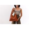 image:imagePortland Leather Goods Naomi Shoulder Bag  Handmade Slouchy Bag with Adjustable Crossbody Strap amp Secure Magnetic ClosureO Sienna