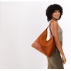 image:imagePortland Leather Goods Naomi Shoulder Bag  Handmade Slouchy Bag with Adjustable Crossbody Strap amp Secure Magnetic ClosureO Sienna