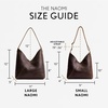 image:imagePortland Leather Goods Naomi Shoulder Bag  Handmade Slouchy Bag with Adjustable Crossbody Strap amp Secure Magnetic ClosureS Coldbrew