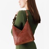image:imagePortland Leather Goods Naomi Shoulder Bag  Handmade Slouchy Bag with Adjustable Crossbody Strap amp Secure Magnetic ClosureS Nutmeg