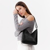 image:imagePortland Leather Goods Naomi Shoulder Bag  Handmade Slouchy Bag with Adjustable Crossbody Strap amp Secure Magnetic ClosureS Pebbled Black