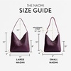 image:imagePortland Leather Goods Naomi Shoulder Bag  Handmade Slouchy Bag with Adjustable Crossbody Strap amp Secure Magnetic ClosureS Plum