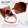 image:imagePortland Leather Goods Naomi Shoulder Bag  Handmade Slouchy Bag with Adjustable Crossbody Strap amp Secure Magnetic ClosureS Sea Glass