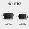 image:imagePortland Leather Goods Poppy Purse  Leather Handbag wRemovable Crossbody Strap  Handmade from the Finest FullGrain HidesPebbled Black
