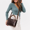 image:imagePortland Leather Goods Raindrop Crossbody Bag  Leather Purse wCarrying Handles  Handmade from the Finest FullGrain HidesColdbrew