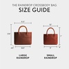 image:imagePortland Leather Goods Raindrop Crossbody Bag  Leather Purse wCarrying Handles  Handmade from the Finest FullGrain HidesNutmeg