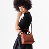 image:imagePortland Leather Goods Raindrop Crossbody Bag  Leather Purse wCarrying Handles  Handmade from the Finest FullGrain HidesNutmeg
