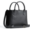 image:imagePortland Leather Goods Raindrop Crossbody Bag  Leather Purse wCarrying Handles  Handmade from the Finest FullGrain HidesPebbled Black