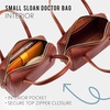 image:imagePortland Leather Goods Sloan Doctor Bag  Leather Purse Handmade from the Finest FullGrain HidesBlack
