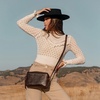 image:imagePortland Leather Goods Small Camera Bag Purse for Women  Handmade from the Finest FullGrain HidesColdbrew