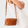 image:imagePortland Leather Goods Small Camera Bag Purse for Women  Handmade from the Finest FullGrain HidesHoney