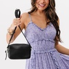 image:imagePortland Leather Goods Small Camera Bag Purse for Women  Handmade from the Finest FullGrain HidesPebbled Black