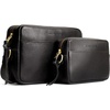 image:imagePortland Leather Goods Small Camera Bag Purse for Women  Handmade from the Finest FullGrain HidesPebbled Black