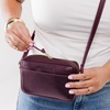 image:imagePortland Leather Goods Small Camera Bag Purse for Women  Handmade from the Finest FullGrain HidesPlum