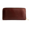 image:imagePortland Leather Goods Womens Accordion Zip Wallet  Handcrafted in Durable FullGrain Leather  8 Card Slots amp Secure Zippered Pocket  PlumCognac