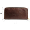 image:imagePortland Leather Goods Womens Accordion Zip Wallet  Handcrafted in Durable FullGrain Leather  8 Card Slots amp Secure Zippered Pocket  PlumColdbrew