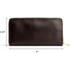 image:imagePortland Leather Goods Womens Accordion Zip Wallet  Handcrafted in Durable FullGrain Leather  8 Card Slots amp Secure Zippered Pocket  PlumGrizzly