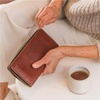 image:imagePortland Leather Goods Womens Accordion Zip Wallet  Handcrafted in Durable FullGrain Leather  8 Card Slots amp Secure Zippered Pocket  PlumNutmeg