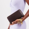 image:imagePortland Leather Goods Womens Accordion Zip Wallet  Handcrafted in Durable FullGrain Leather  8 Card Slots amp Secure Zippered Pocket  PlumPebbled Black