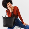 image:imagePortland Leather Goods Zipper Tote Bag  Handmade Durable amp Unlined  Interior amp Exterior PocketsBlack
