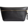 image:imagePortland Leather Goods Makeup Bag  Travel Friendly Cosmetic Bag with Zipper Closure for Organizing Makeup amp Toiletries  Handmade from the Finest FullGrain Hides  Large HoneyBlack