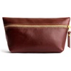 image:imagePortland Leather Goods Makeup Bag  Travel Friendly Cosmetic Bag with Zipper Closure for Organizing Makeup amp Toiletries  Handmade from the Finest FullGrain Hides  Large HoneyCognac