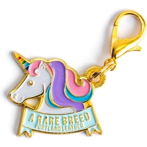 image:imagePortland Leather Goods Charm Clip  Limited Edition Gold Toned Charm with Versatile Lobster ClaspUnicorn