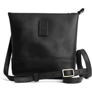 image:imagePortland Leather Goods Festival Bag  Lightweight Leather Crossbody Purse  Handmade from the Finest FullGrain HidesBlack