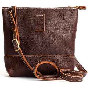 image:imagePortland Leather Goods Festival Bag  Lightweight Leather Crossbody Purse  Handmade from the Finest FullGrain HidesColdbrew