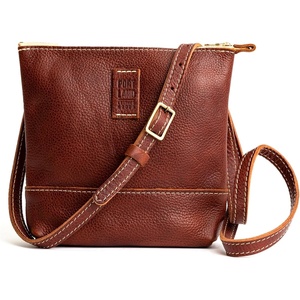 image:imagePortland Leather Goods Festival Bag  Lightweight Leather Crossbody Purse  Handmade from the Finest FullGrain HidesNutmeg