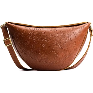 image:imagePortland Leather Goods Koala Sling Bag  Leather Sling with Adjustable Strap  Handmade from the Finest FullGrain HidesMeadow