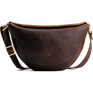 image:imagePortland Leather Goods Koala Sling Bag  Leather Sling with Adjustable Strap  Handmade from the Finest FullGrain HidesNutmeg