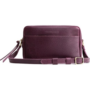 image:imagePortland Leather Goods Large Camera Bag Purse for Women  Handmade from the Finest FullGrain HidesPlum