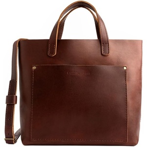image:imagePortland Leather Goods Medium Crossbody Tote for Women  Handmade from the Finest FullGrain Hides  HandmadeCognac