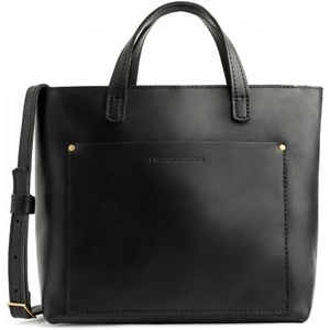 image:imagePortland Leather Goods Medium Crossbody Zipper Tote for Women  Handmade from the Finest FullGrain HidesBlack